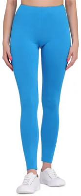 Produktbild von Bellivalini Damen Lange Leggings aus Viskose BLV50-147 (Blau, L)