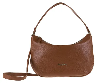 Image de Sac bandoulière pour femmes en cuir véritable, Pierre Cardin, avec bandoulière réglable, couleur rubis