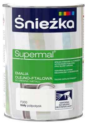 Produktbild von Öl-Emaillelack Weiß halbglänzend 0,8L für Holz & Metall innen/außen hohe Deckkraft