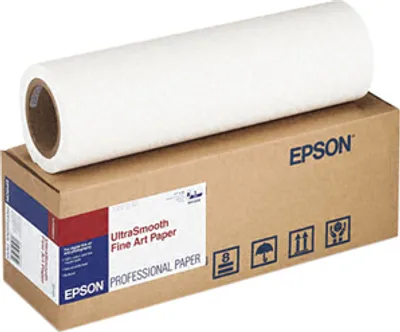 Produktbild von Epson Ultrasmooth Fine Art Paper Roll, 17 Zoll x 15,2 m, 250 g/m², 15,2 m, 43,2 cm, 43,2 cm (17"), Matt, 340 µm, 250 g/m²
