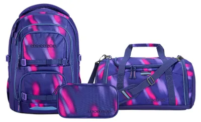 Produktbild von Coocazoo Porter Aurora Glow Schulrucksack Set 3tlg.
