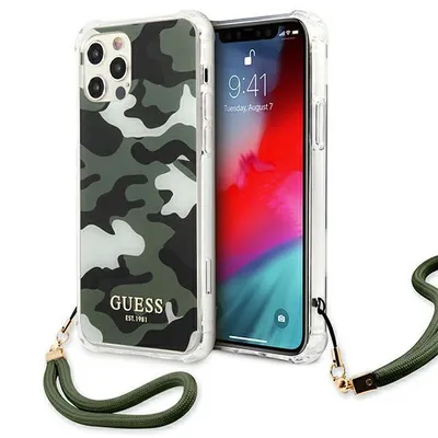 Image de Guess Guhcp12Lksarka Iphone 12 Pro Max6,7 Zielony/Khaki Hardcase Camo Collection