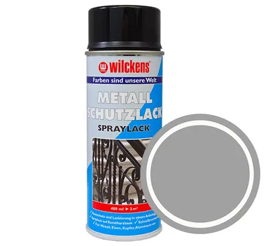 Produktbild von Wilckens Metallschutzlack Spray 2in1 Silber 400ml deckend schnell anzuwenden
