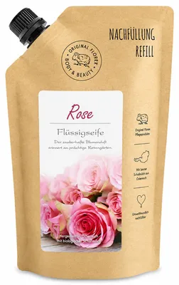 Produktbild von Florex Flüssigseife mit biologischer Schafmilch 500ml Duft Rose