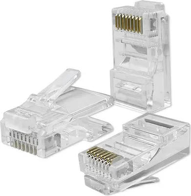 Produktbild von QOLTEC RJ45-Modularstecker | CAT6 | UTP | Vergoldete Kontakte | 10 Stück