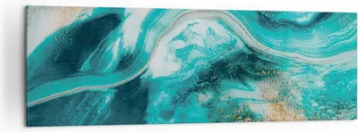 Produktbild von Bild auf Leinwand - Leinwandbild - Einteilig - Wasser Meer Ozean - 160x50cm - Wand Bild - Wanddeko - Wandbilder - Leinwanddruck - Bilder - Wanddekoration - Leinwand bilder - Wandbild - AB160x50-5108