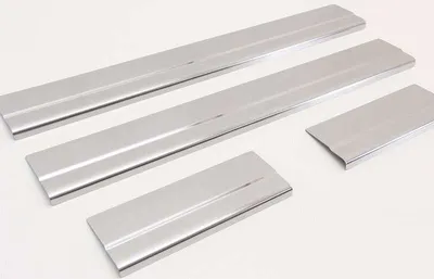 Image de Seuils de porte pour Ford Focus C-Max, année de fabrication 2003-2010, acier mat brossé