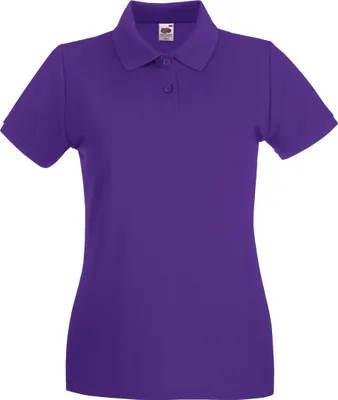 Produktbild von Fruit Of The Loom Damen Lady-Fit Premium Poloshirt BC1377 (M) (Violett)