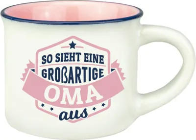 Produktbild von Persönliche Espressotasse Mokkatasse - Oma