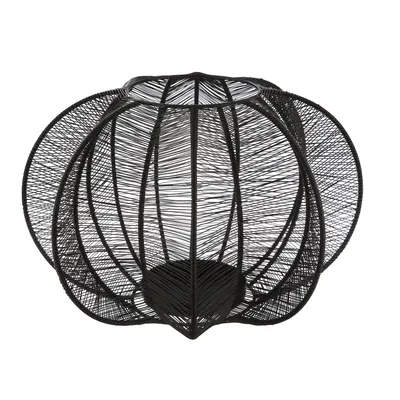 Produktbild von Gilde Kerzenleuchter, Kürbis, "black pumpkin", Glas, Metall, schwarz, VE 1, H. 17 cm, D. 26 cm Höhe: 17.00 cm Durchmesser: 26.00 cm 55258