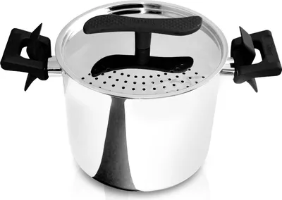 Produktbild von Kochtopf INDUKTION Pastatopf Edelstahl TOPF mit Deckel Nudeltopf DUSPAGHI