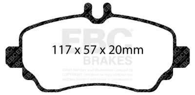 Immagine prodotto di EBC Kit pastiglie freno ULTIMAX2 Anteriore Mercedes-Benz 4144200220