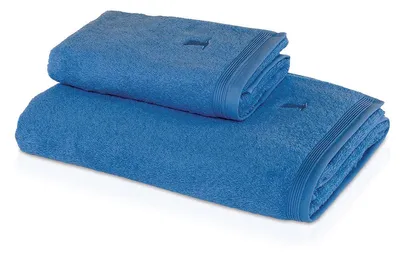 Produktbild von MÖVE 017258775-030030-410, Blau, Baumwolle, Einfarbig, Maschinenwäsche, 60 °C, Hängeschlaufe