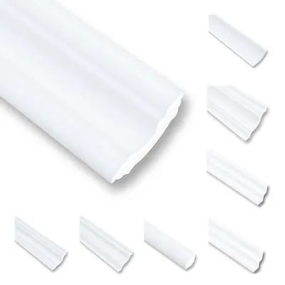 Obrázok produktu pre 50 metrov stropných líšt Stropné lišty z polystyrénu XPS Stropné lišty biele 30 x 30 mm dekoračné profily Stropné lišty z polystyrénu Dekoračné lišty Ekonomické balenie NC40