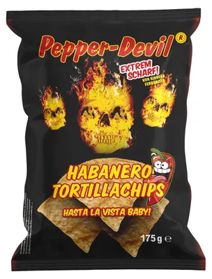 Produktbild von Pepper-Devil Habañero Tortillachips 175g
