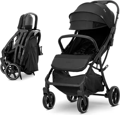 Produktbild von Lorelli Kinderwagen Buggy Minori faltbar PolyurethanRäder Getränkehalter Fußabdeckung schwarz
