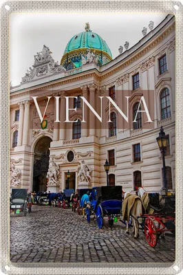 Produktbild von Blechschild Reise 20x30cm Wien Österreich Kirche Mosaik