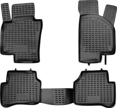 Zdjęcie produktu dla 2005-2011 VW Passat B6 dywaniki podłogowe TPE czarne 4 szt