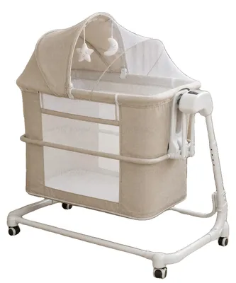 Obrázok produktu pre Elektrické detské lôžko, Bluetooth pripojenie, nastaviteľné uhly, farba: khaki (08601)