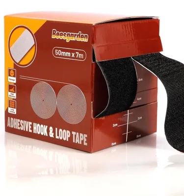Klettband selbstklebend extra stark 50 mm x 7 m schwarz