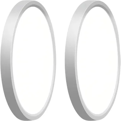 Image de Plafonnier, détecteur de mouvement, économe en énergie, lot de 2, lumière neutre, blanc