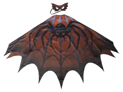 Produktbild von Kinder Superhelden Cape Spinne mit Maske, Größe 104/116