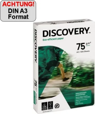 Produktbild von DISCOVERY Kopierpapier DIN A3 75g/m² ws PA=500Bl