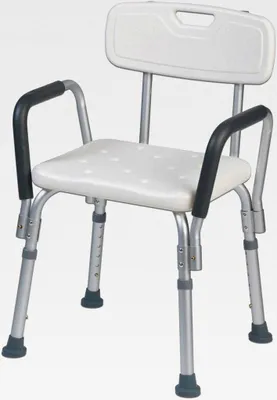 Produktbild von ® T-135303 Duschstuhl, Badehocker für Pflegebedürftige, Höhenverstellbar 38-45cm
