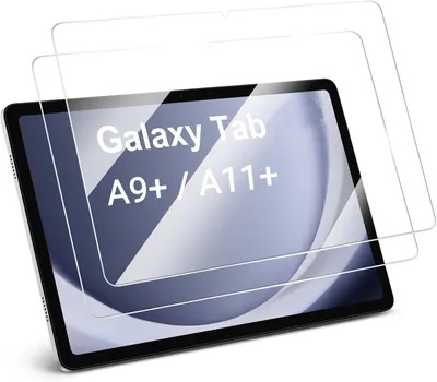 Produktbild von CLM-Tech Displayschutzglas 2x für Samsung Galaxy Tab A11+ / A9+ Panzerglas Folie - Anti-Fingerabdruck und kratzfest - , 2 Stück , Kristallklar