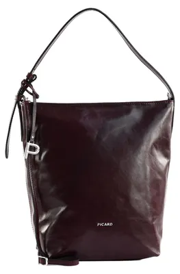 Imagen del producto de PICARD Cuero bolso de hombro bolso bandolera Peakline Hobo Bag Chianti burdeos