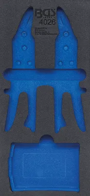Produktbild von BGS 4026-1 1/3 Werkstattwageneinlage für Stufenbohrer- / Blechscherensatz, leer