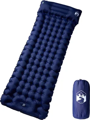 Produktbild von Möbel Selbstaufblasende Isomatte mit Kissen Marineblau - Isomatten 4007098