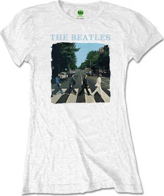 Obrázek produktu pro The Beatles Abbey Road & Logo White M Dámské Tričko