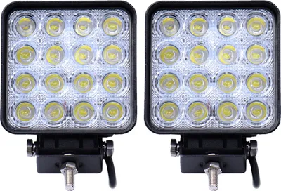 Obrázek produktu pro Greenmigo 2X 48W čtvercové LED pracovní světlo 12V 24V Offroad reflektor pracovní světlo IP67 světlomet auta 6500K bílý