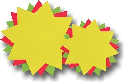 Produktbild von Werbe-Stern 18cm 20 Stück Leuchtrot