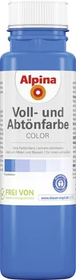Produktbild von Alpina Color Wandfarbe Voll- und Abtönfarbe für Außen und Innen Royal Blue 250 ml