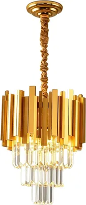 Kristall-Kronleuchter 30 cm, K9-Kristall, E14, Deckenlampe