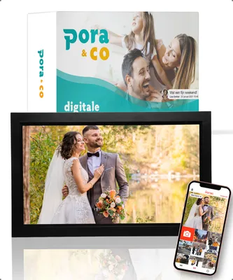 Produktbild von Digitaler bilderrahmen 15,6 Zoll Full-HD-Fotorahmen mit Frameo-App - 32 GB - IPS-Touchscreen