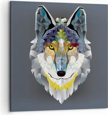 Produktbild von Bild auf Leinwand - Leinwandbild - Tier Abstraktion - 60x60cm - Wand Bild - Wanddeko - Wandbilder - Leinwanddruck - Bilder - Kunstdruck - Wanddekoration - Leinwand bilder - Wandkunst - AC60x60-3633