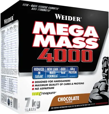 Obrázek produktu pro Weider mega hmota 4000, čokoláda, prášek, 7000g 9895