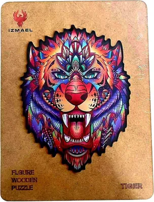 Image de Puzzle en bois Tigre - Développez votre créativité KP22551