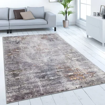 Immagine prodotto di Tappeto soggiorno a pelo corto vintage motivo astratto crema grigio blu rosso verde dimensioni 80x150 cm