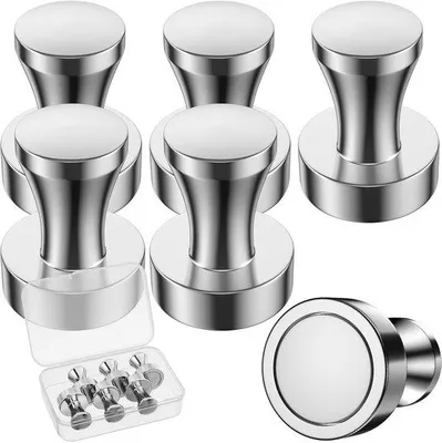 Produktbild von Starke Neodym Magnete 20x25mm 6 Stück für Whiteboards und Küchen