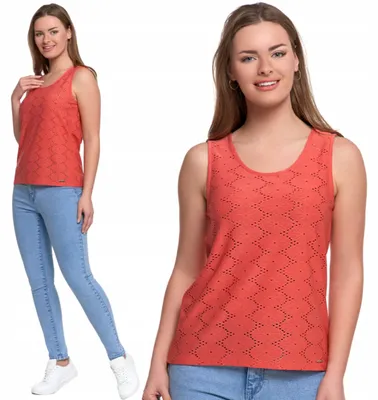 Obrázok produktu pre Moraj | Ajour blúzka dámska - XXL - Bez rukávov - Elegantná - Top