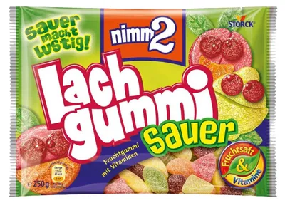 Obrázek produktu pro Storck nimm2 Lachgummi kyselé ovocné žvýkačky s vitamíny 250g