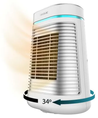 Productafbeelding van Cecotec ReadyWarm 1550 Max Ceramic, keramische tafelverwarmers, wit, met draaibaar ontwerp
