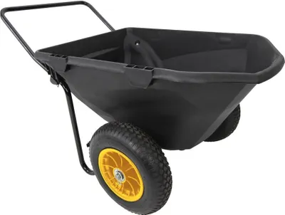 Produktbild von Polar Kunststoff Schubkarre Cub Cart 198 Liter Schwarz 127x71x74 cm