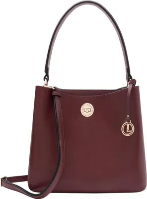 Image de L.CREDI sac à épaule sac à épaule bandoulière Filippa Hobo Wine bordeaux