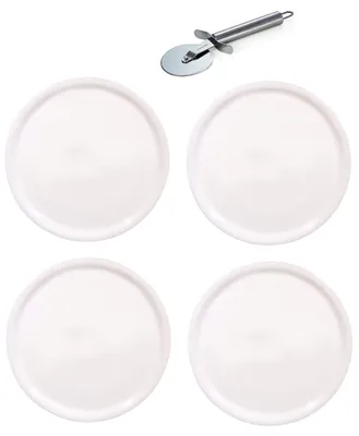 Produktbild von Pizzabell Set Napoli - 4 Pizzateller Ø33cm mit Schneider