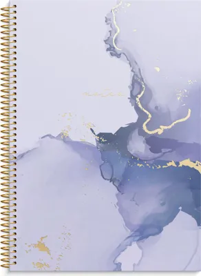 Produktbild von Notizbuch A4 (298x220x17mm), liniert, mit Spiralbindung, 160 Seiten, Marmor-Design